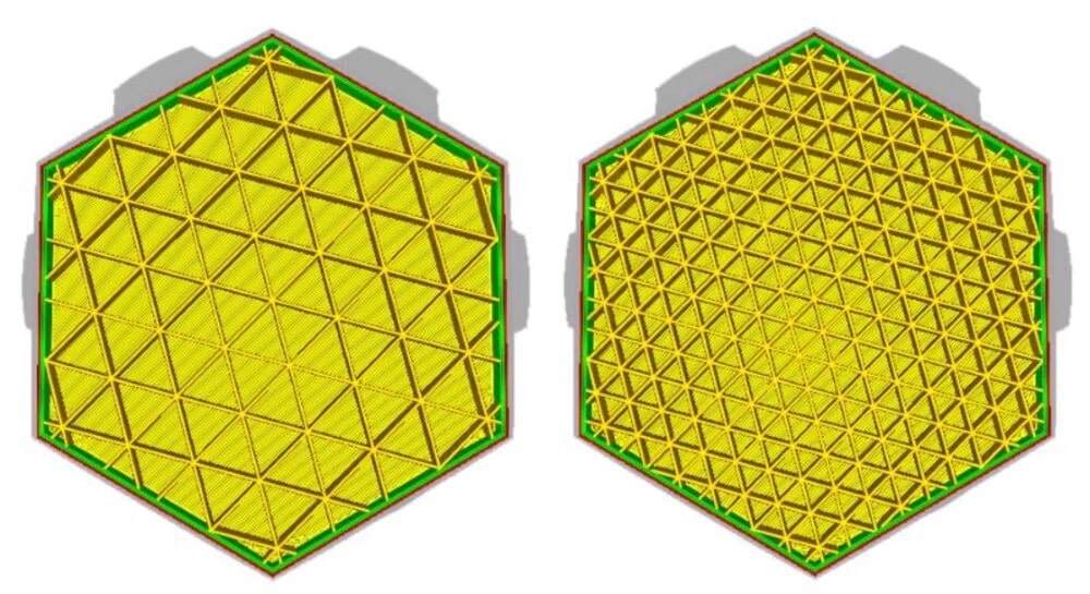Cura's 3D printing triangles