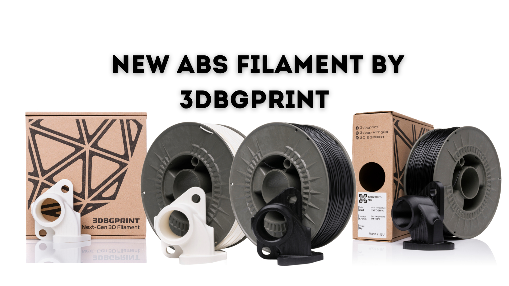 3DBGPRINT представя нова продуктова линия ABS филамент за професионално 3D принтиране
