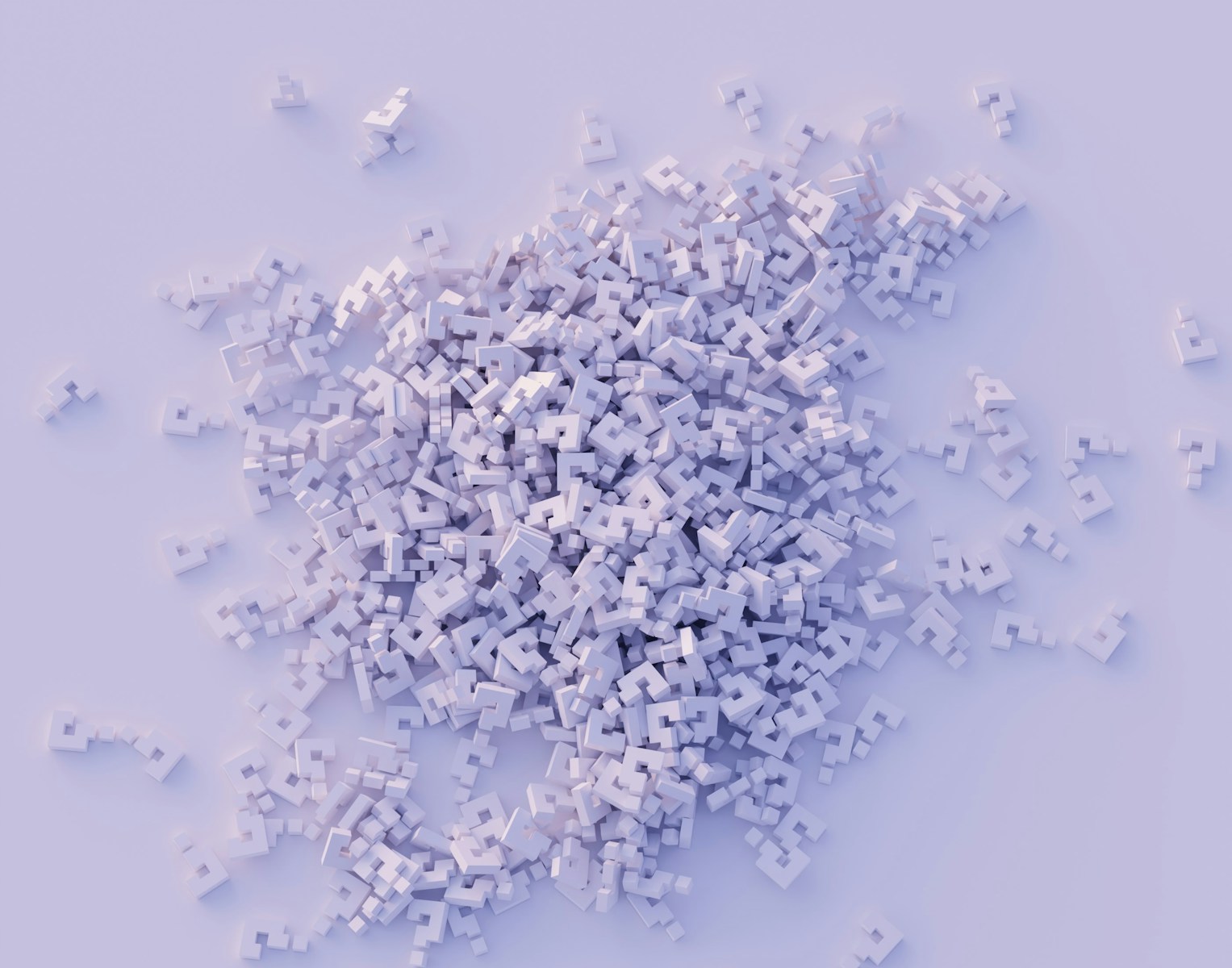a pile of small white objects on a white surface